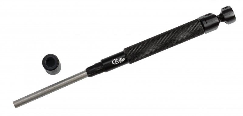 Case XX™ Dual Knife Sharpener 600-Grit Diamond Rod and Tungsten Carbide  Black
