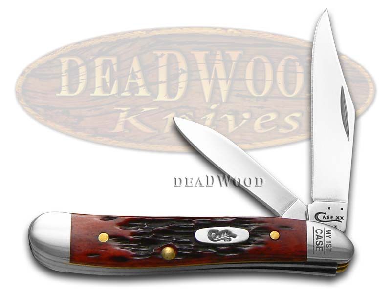Case xx Jigged Old Red Bone My First Case Peanut Stainless Pocket Knife -  CA3693 | 3693