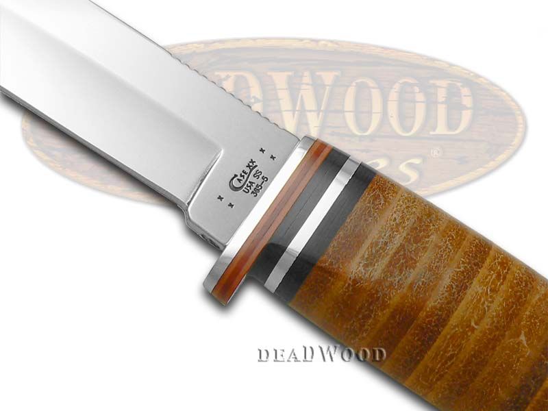 Case Xx Polished Leather Fixed Blade Hunter Stainless Knife Ca385 385 Case Xx Polished Leather Fixed Blade Hunter Stainless Knife Ca385 385