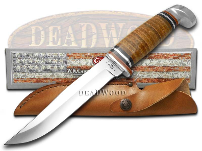 Case Xx Polished Leather Fixed Blade Hunter Stainless Knife Ca385 385 Case Xx Polished Leather Fixed Blade Hunter Stainless Knife Ca385 385