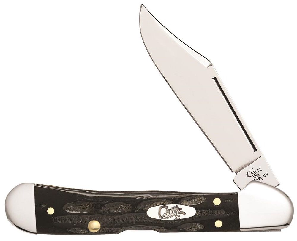 Case XX Jigged Buffalo Horn Mini Copperlock Stainless Pocket