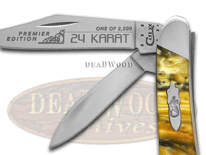 Case XX Slant Series Butter Rum Corelon Peanut 1/2500 Stainless Pocket Knife  S9220BR - CA9220-S-BR