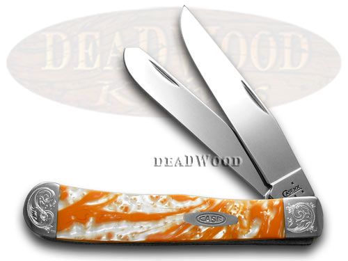Case XX Engraved Bolster Series Tennessee Orange Corelon Trapper