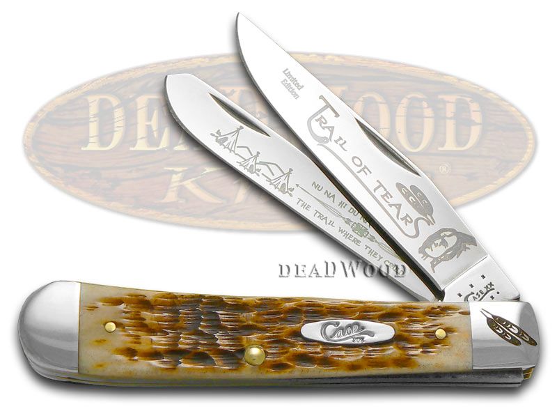 Case XX Trail of Tears Amber Bone Trapper 1/3000 Stainless