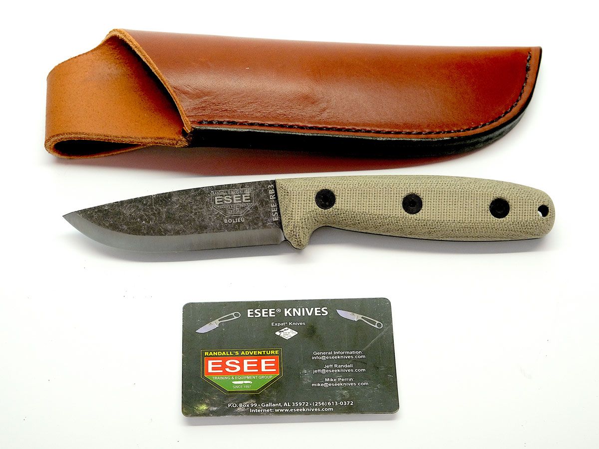 ESEE Knives Camp Lore Black Oxide Fixed CR25-BO 