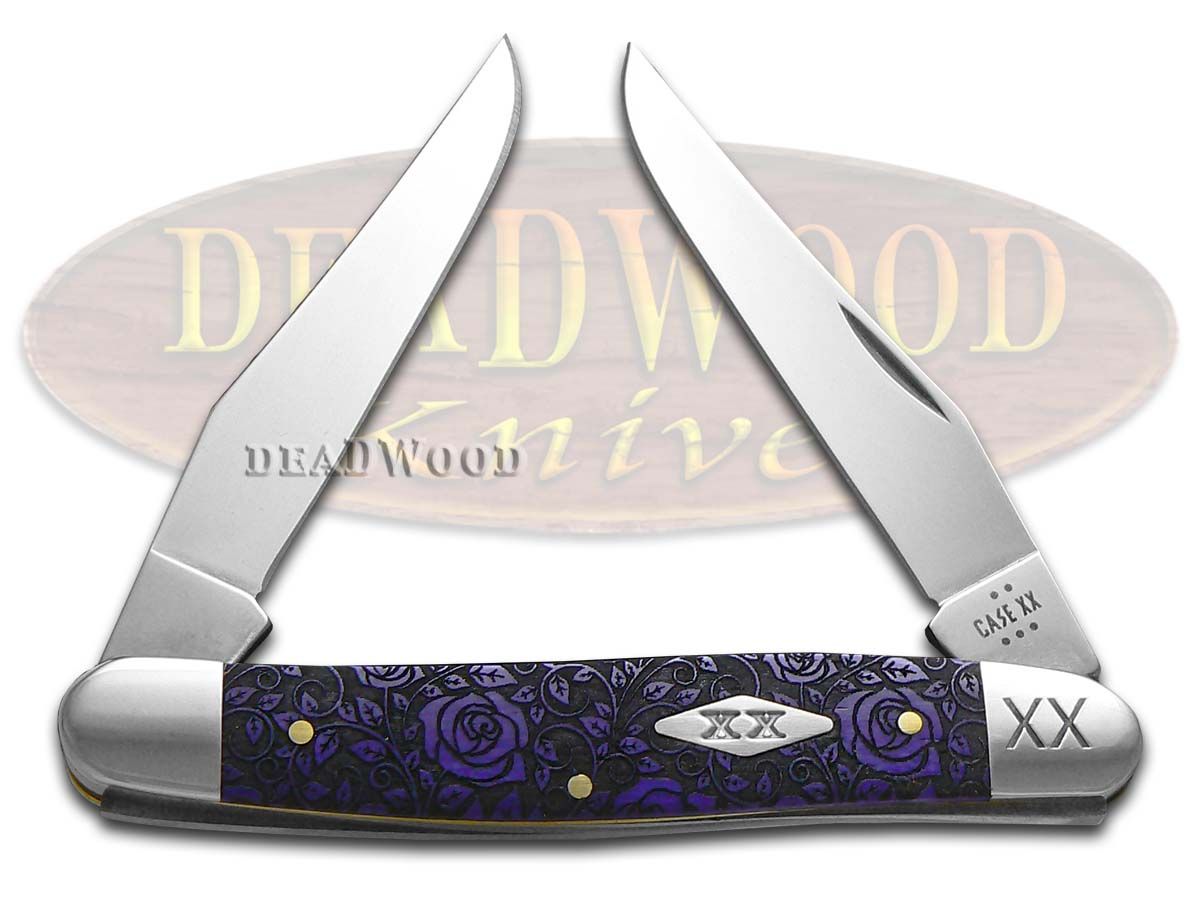Case XX Muskrat Ultra Violet Roses 12506R Stainless 1/500 Pocket