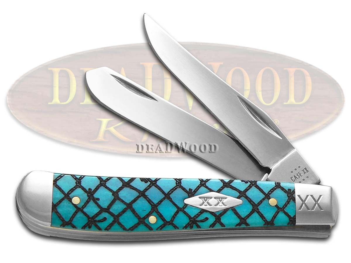 Case xx Mini Trapper Fish Net Blue Bone Stainless 1/500 Pocket