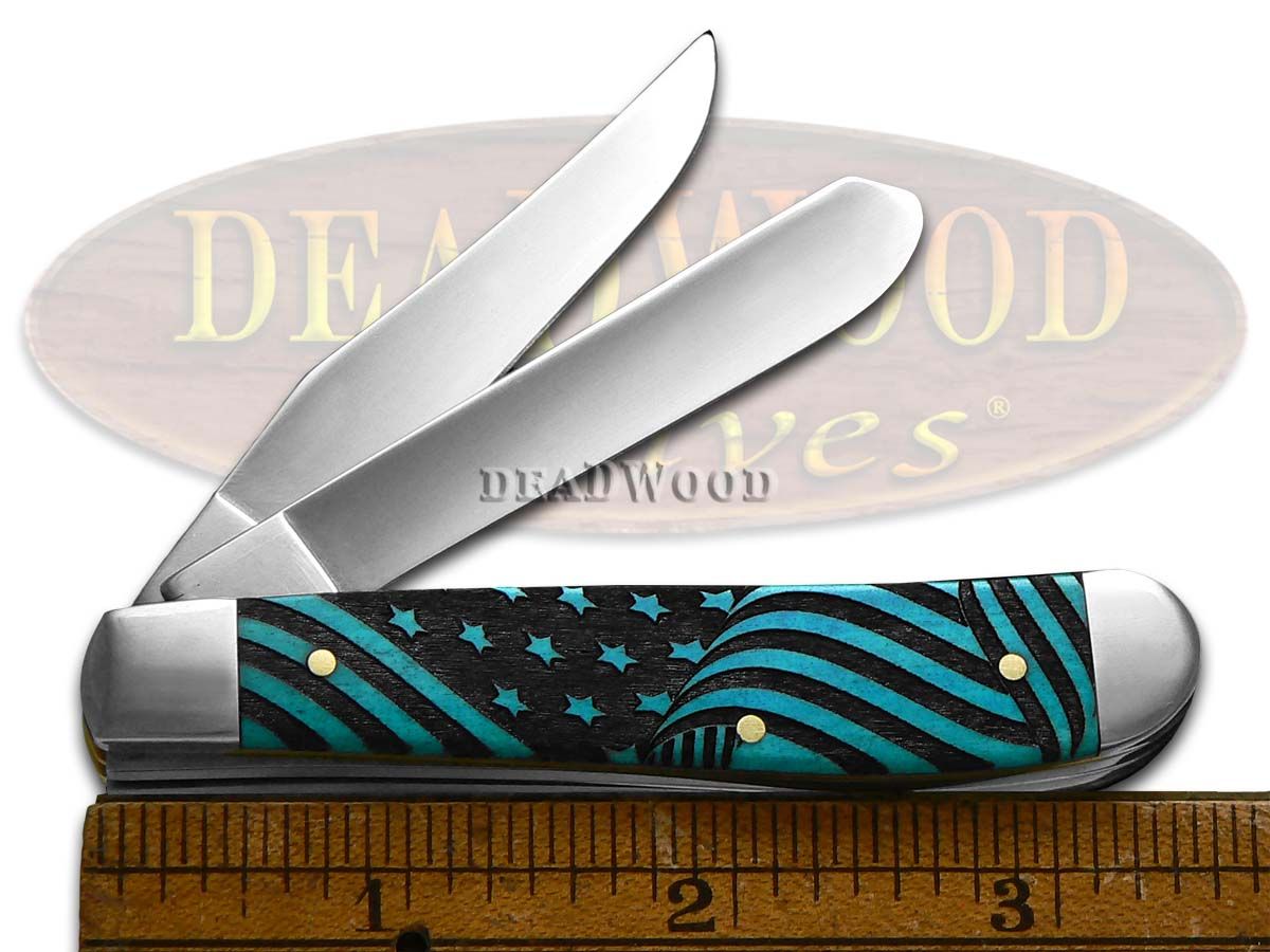 Case Knives Case xx Knives Mini Trapper Fish Net Blue Bone