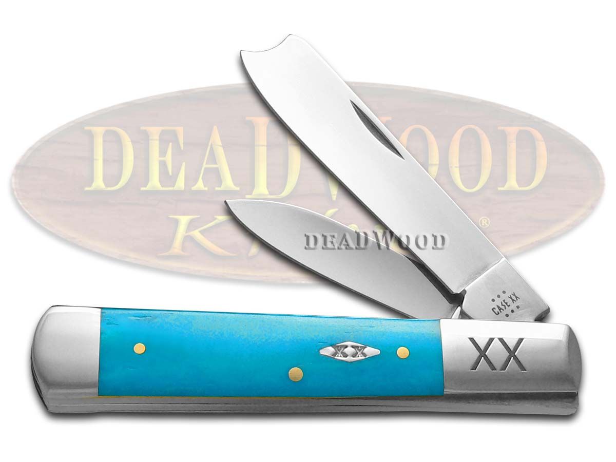 Case xx Razor Jack Caribbean Blue Bone 1/500 Stainless Pocket