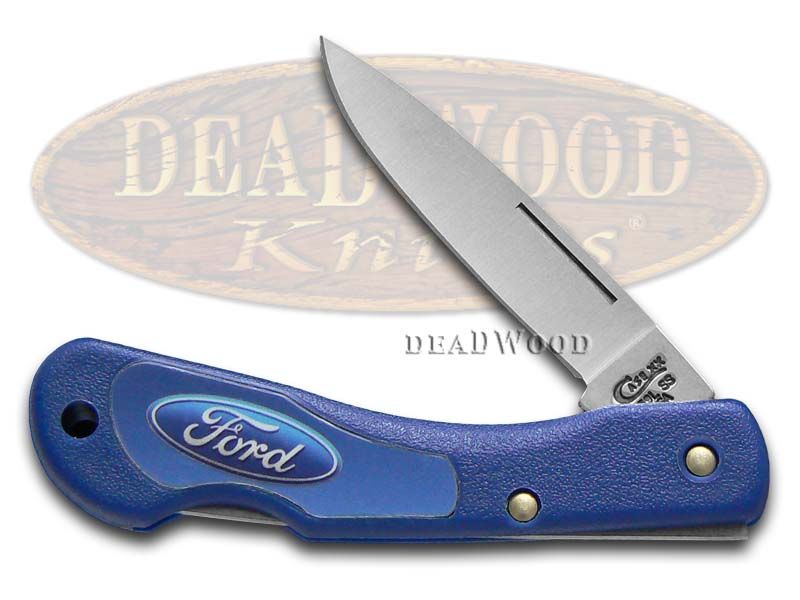 Case XX Ford Blue Synthetic Mini Blackhorn Lockback Stainless