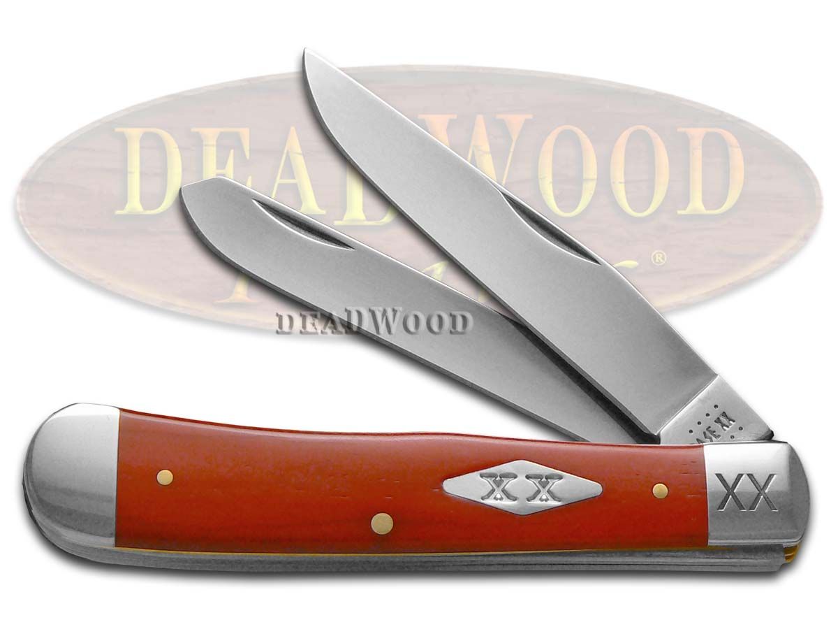 Case XX Smooth Dark Red Bone 23118 Trapper Stainless 1/500 Pocket