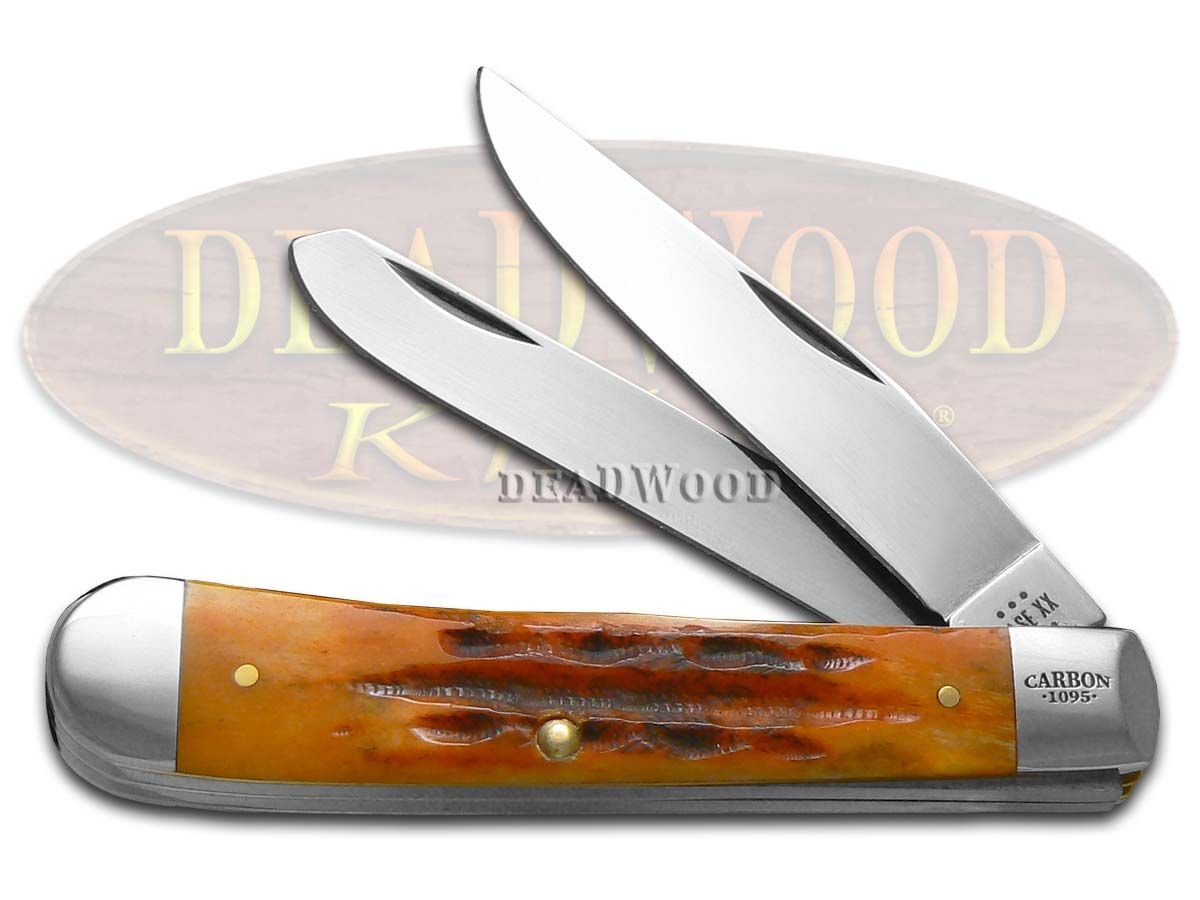 Case XX Trapper Jigged Sunset Autumn Bone 25224 Carbon Steel