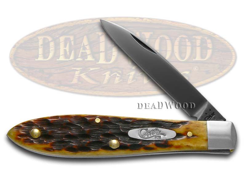 Pocket Pocketknife Case 62046J 1990 Moose *Brown* Rogers Jig Bone