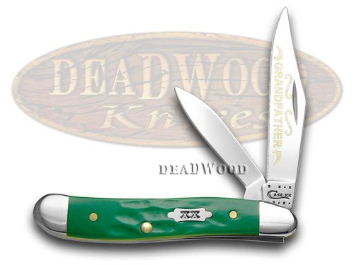 【GOOD GRIEF!/グッド グリーフ】 BOA COMPACT CASE Case XX Rough Green Grandfather 1/500 Peanut Pocket Knife