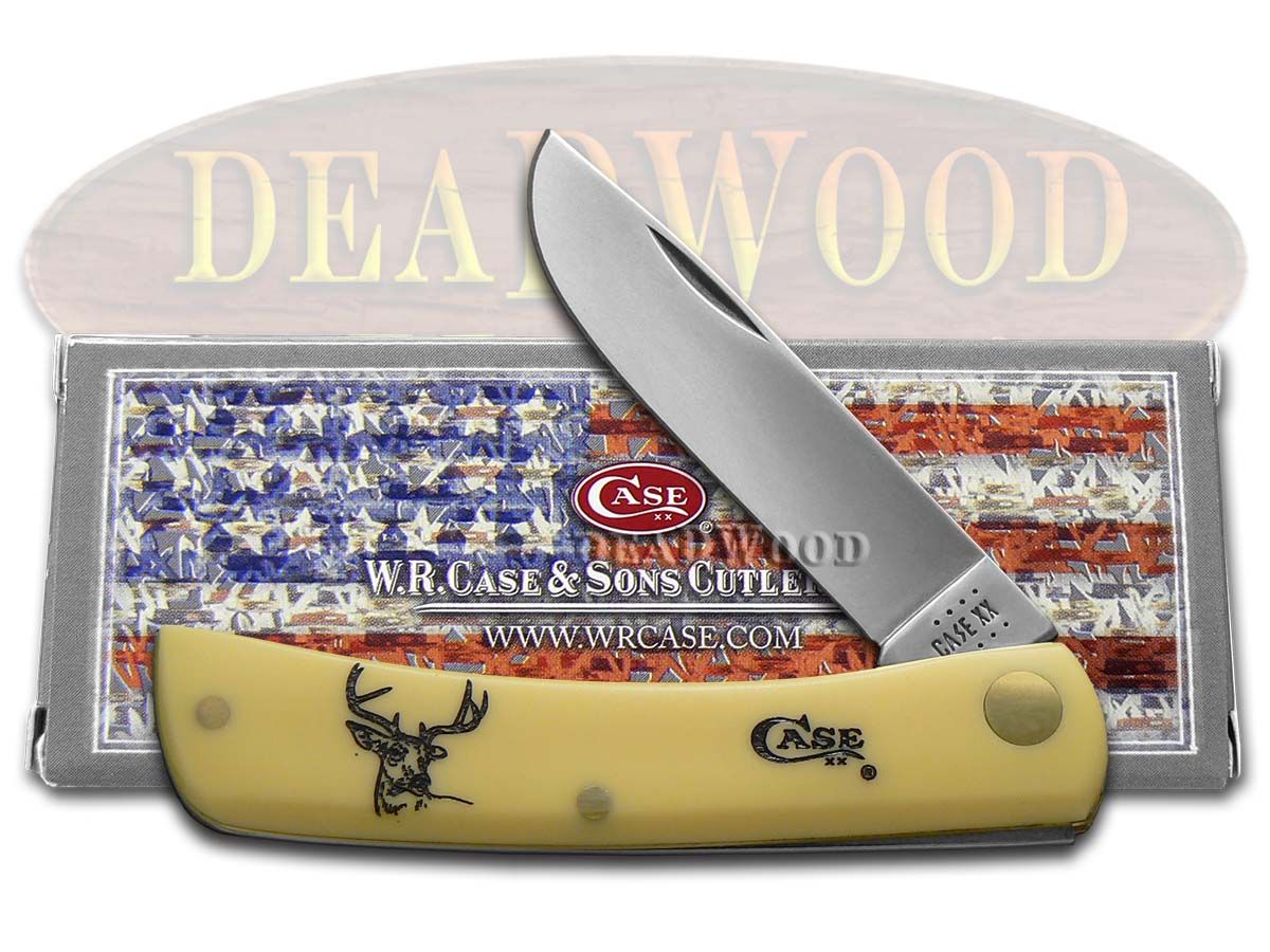 Case Sod Buster Jr. Yellow Synthetic, 80032, 3137 SS pocket knife