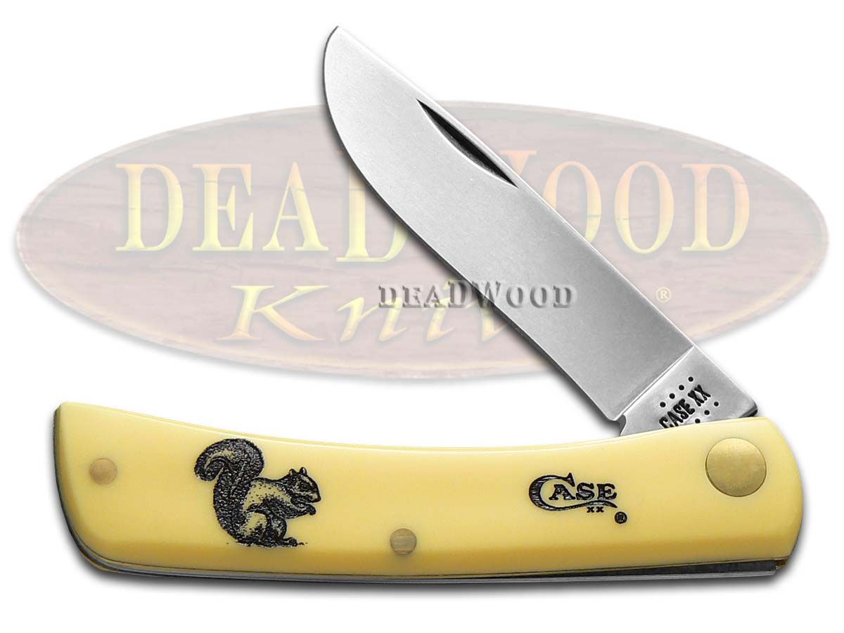 Case XX Sodbuster Jr Squirrel Etched Yellow Synthetic 1/600