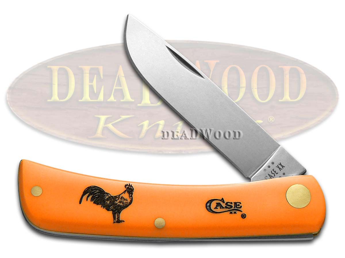 Case XX Rooster Sodbuster Jr Orange Synthetic Stainless Pocket