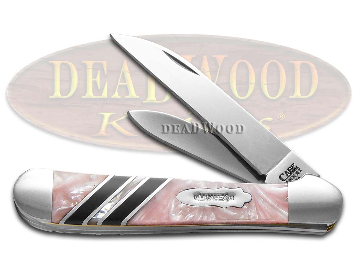 Case xx Copperhead Vault Collection Pink Pearl & Black Corelon