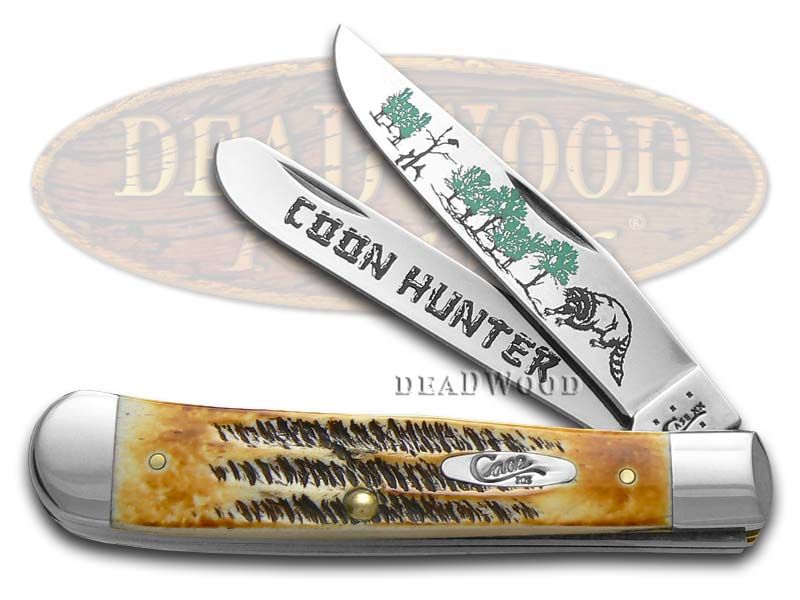 Case XX Coon Hunter 6.5 BoneStag Trapper 1/600 Stainless Pocket Knife 6