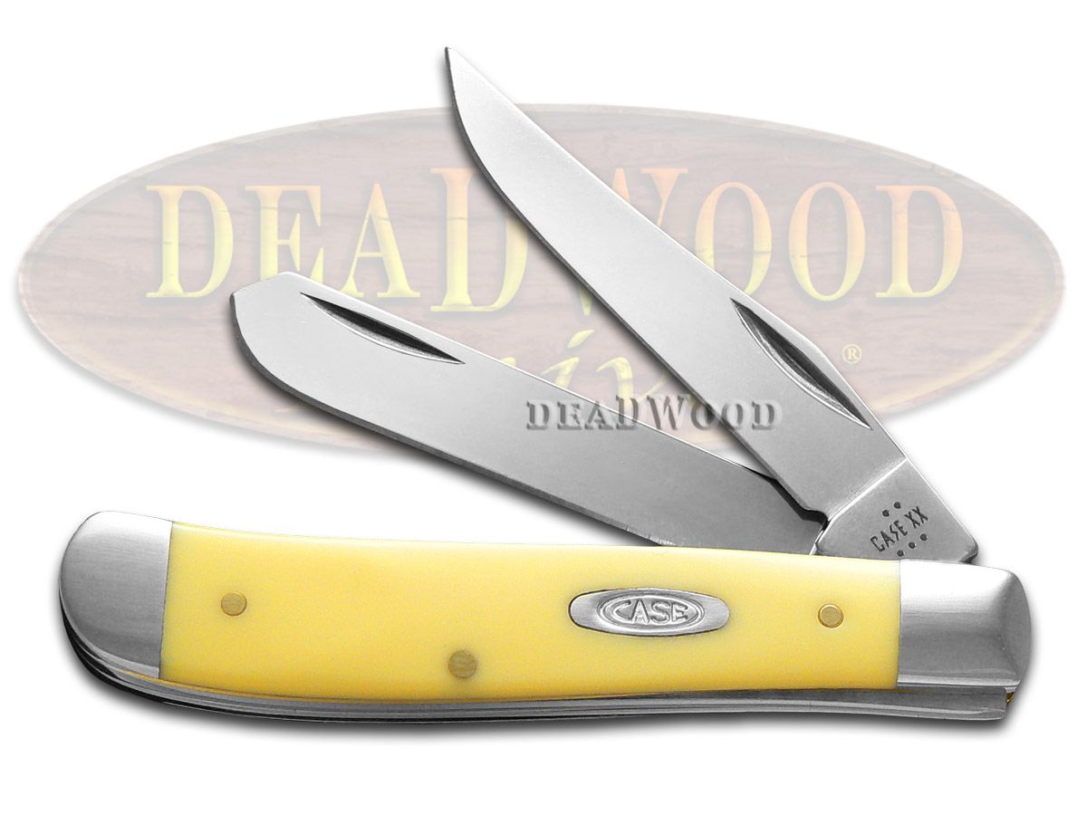 Case XX Yellow Synthetic Mini Trapper Pocket Knife 80029 - CA80029