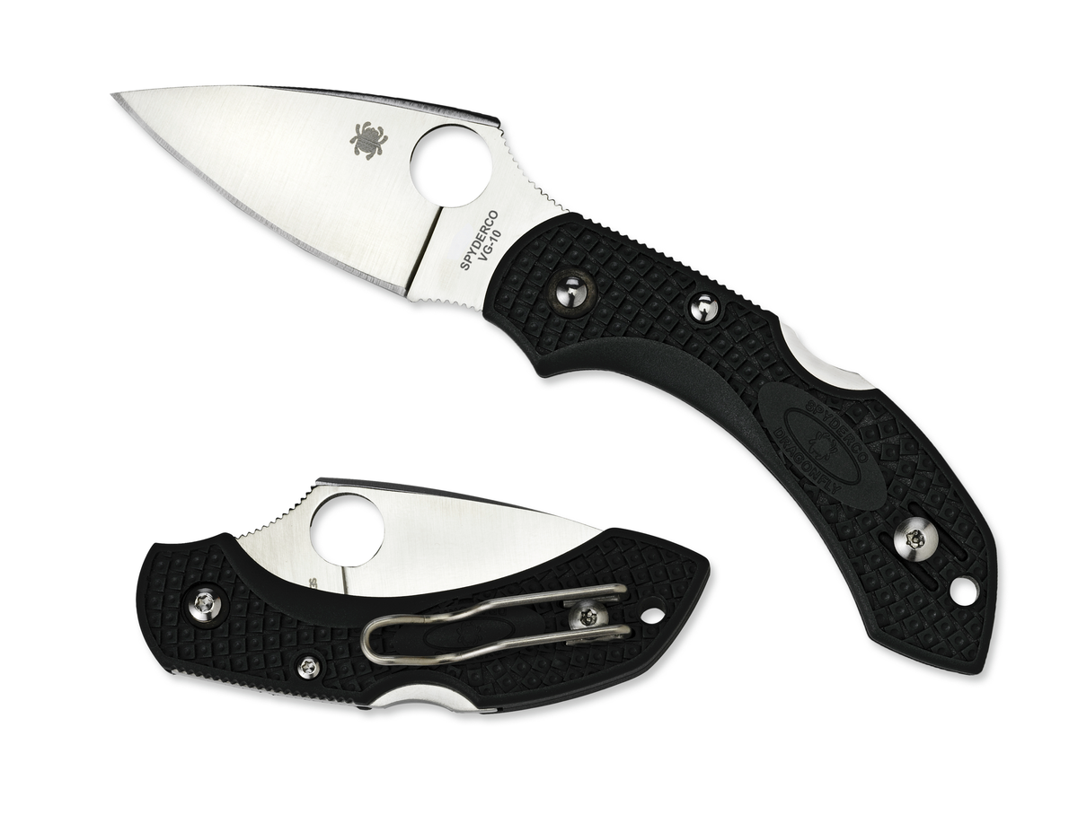 Spyderco Black Fiberglass Reinforced Nylon Dragonfly 2 Lockback VG