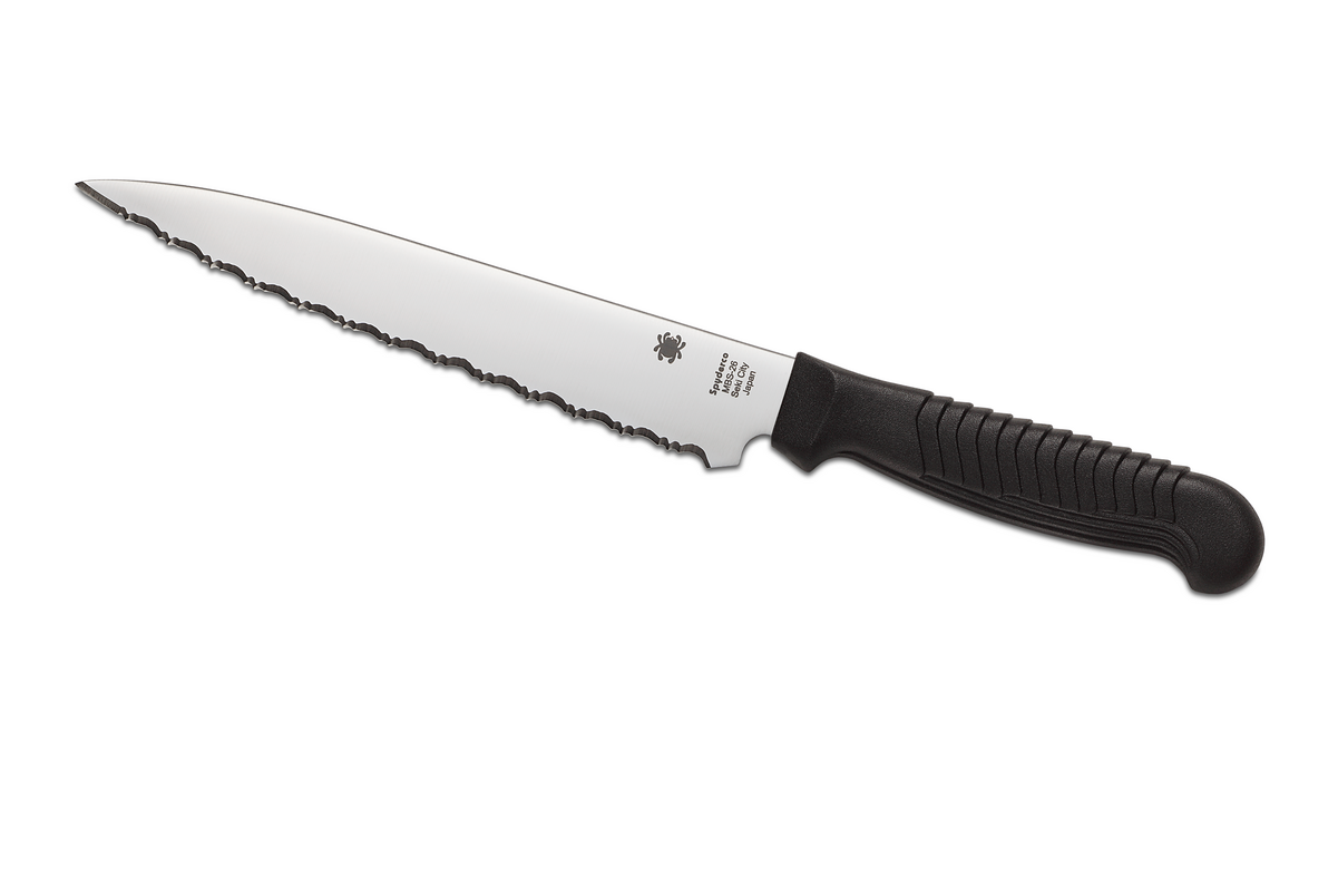 Spyderco Utility Knife Kitchen Cutlery Black Polypropylene