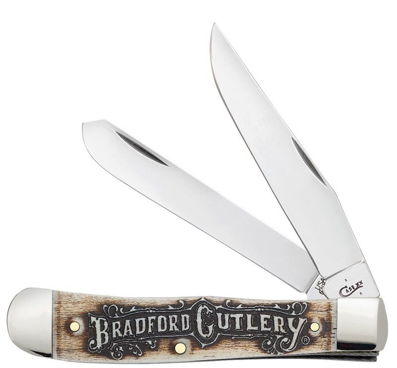 Case XX Bradford Cutlery Amber-Washed Natural Bone Trapper