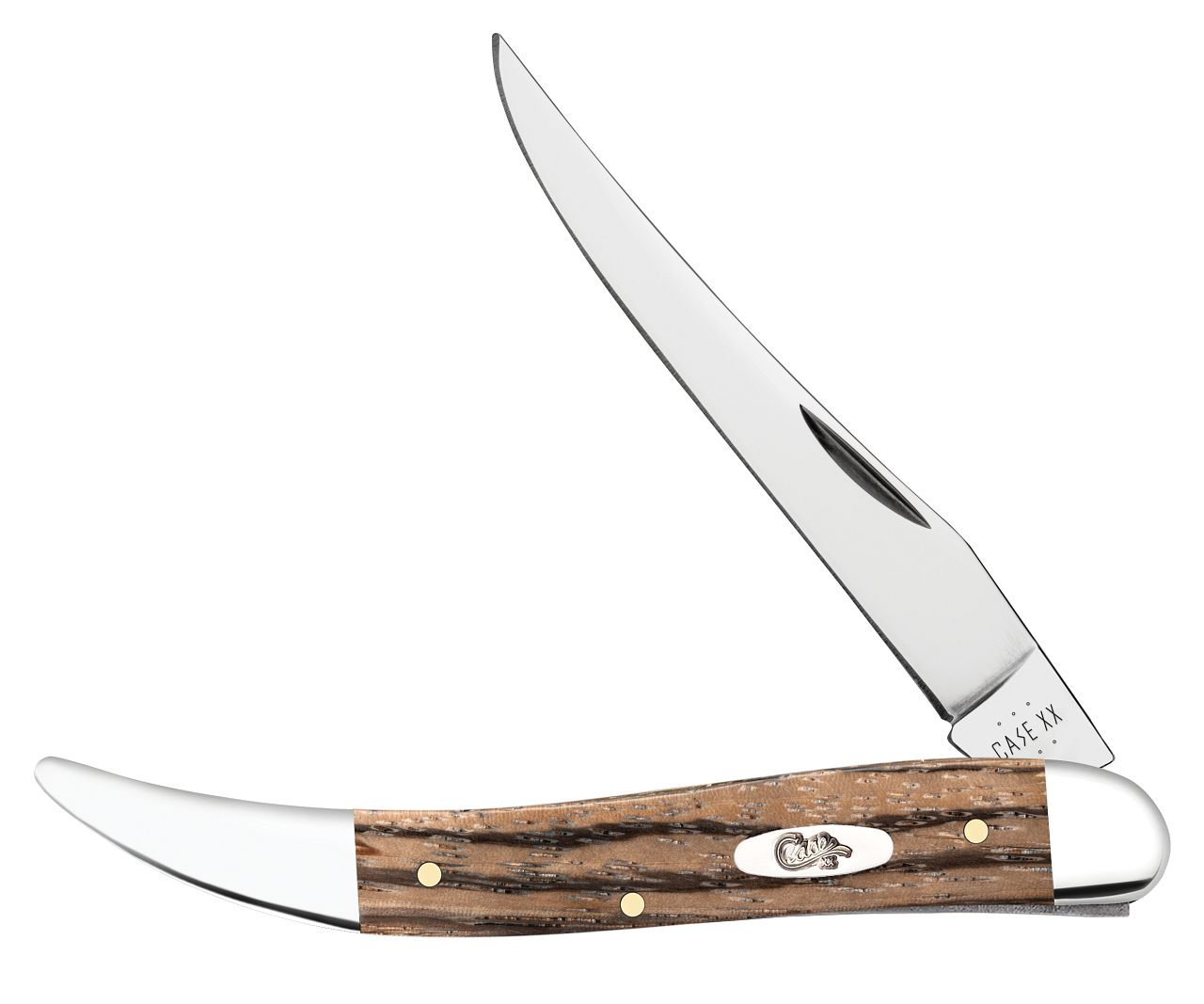Case xx Medium Toothpick Natural Zebra Wood 25146 Stainless Pocket