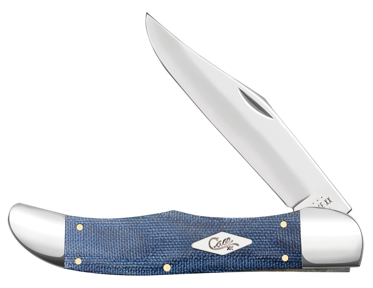 Case xx Folding Hunter Blue Denim Canvas Laminate 60515