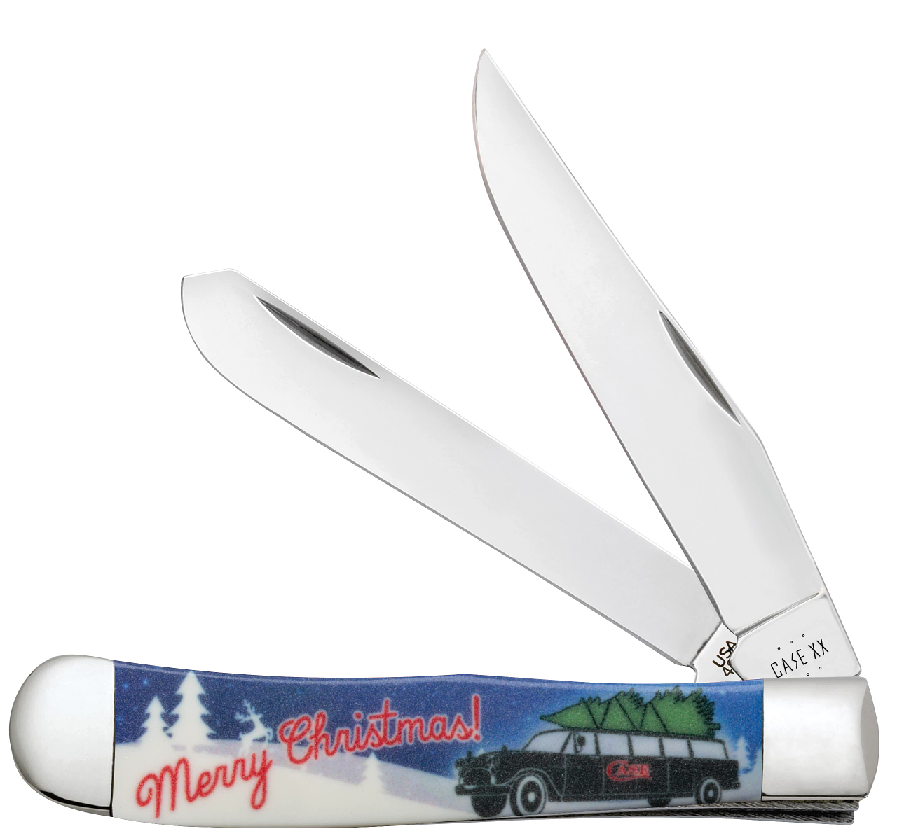 Case XX Trapper Color-Infusion Christmas 10634 Stainless Pocket