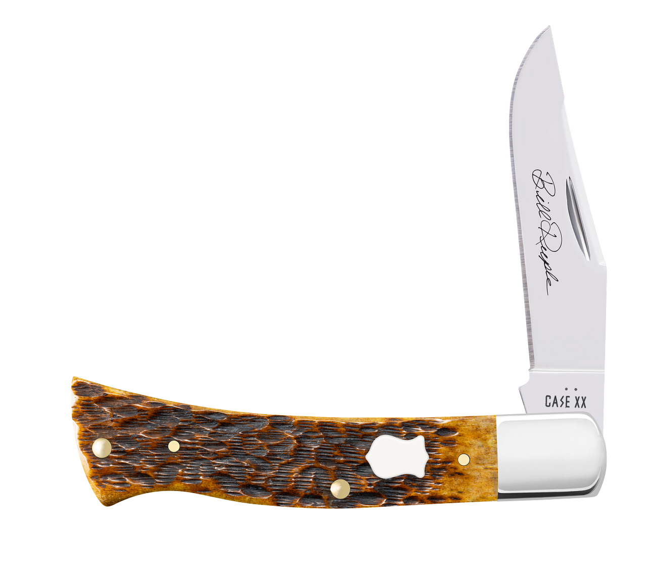 Case XX Axe Handle SHOT Show Jig Antique Bone 10853 Stainless
