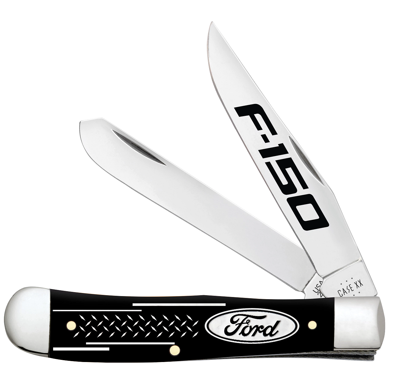 Case XX Ford Trapper 14335 Smooth Black Delrin Stainless