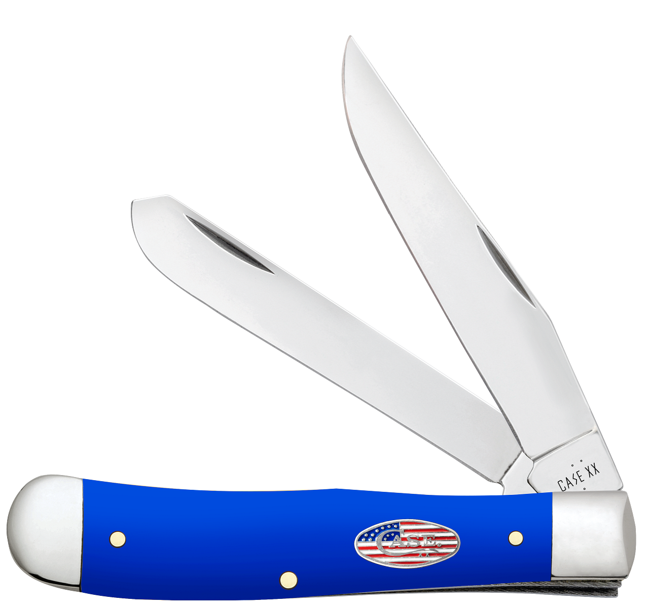 Case XX Trapper Royal Blue Synthetic 16400 Stainless Pocket Knife