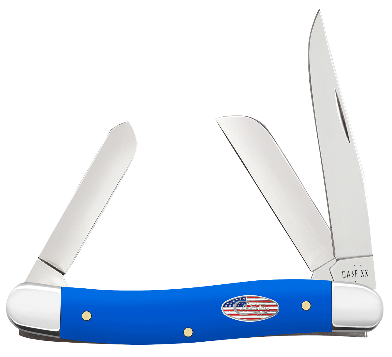 Case XX Stockman Royal Blue Synthetic 16402 Stainless Pocket Knife