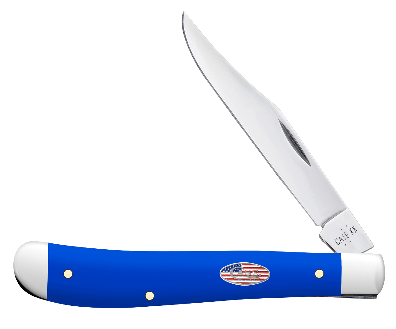 Case XX Slimline Trapper Royal Blue Synthetic 16403 Stainless