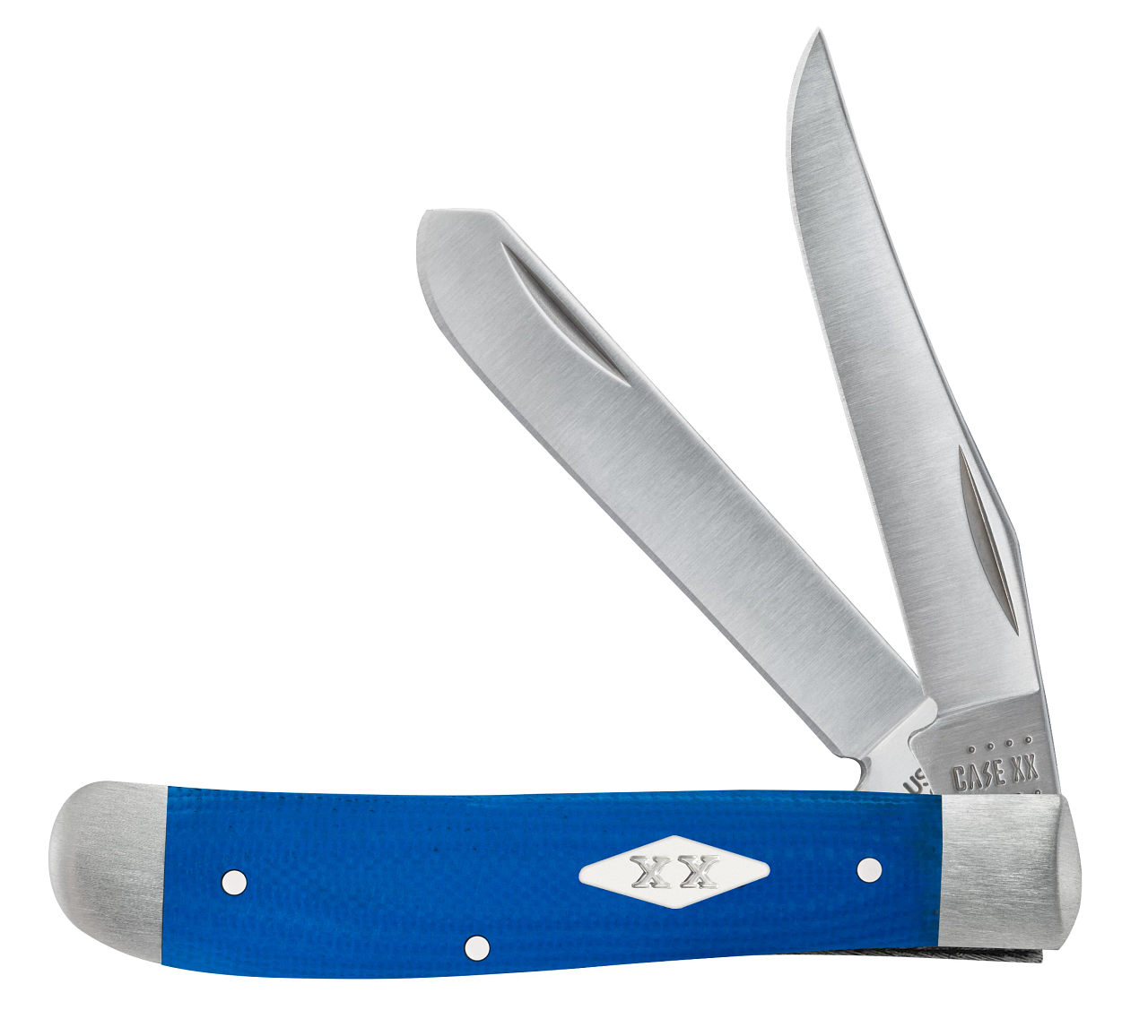 Case XX™ Mini Trapper Blue G-10 Satin Stainless 16751 Pocket Knife