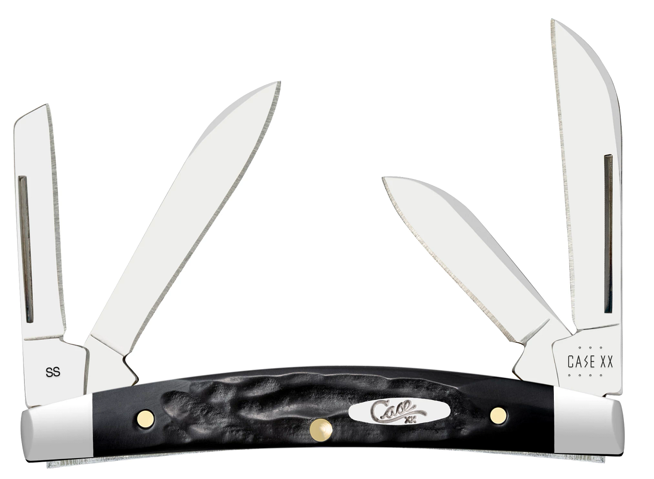 Case xx Small Congress Rough Black Stainless 18238 Pocket Knife