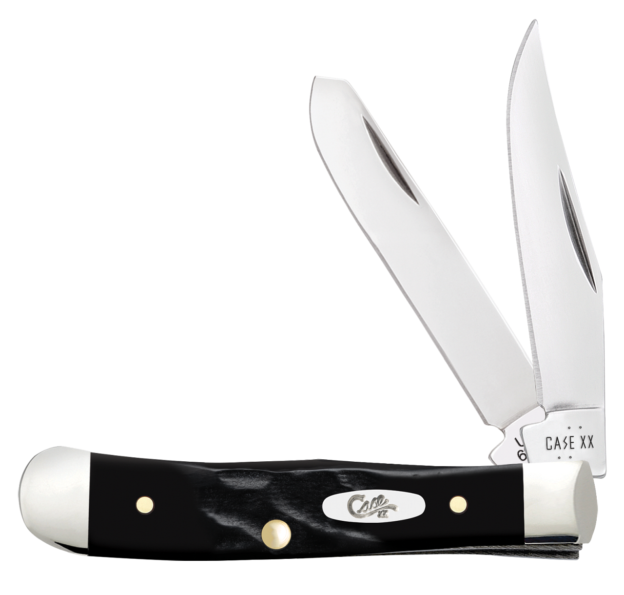 Case XX Tiny Trapper Rough Black Synthetic 18241 Stainless Pocket