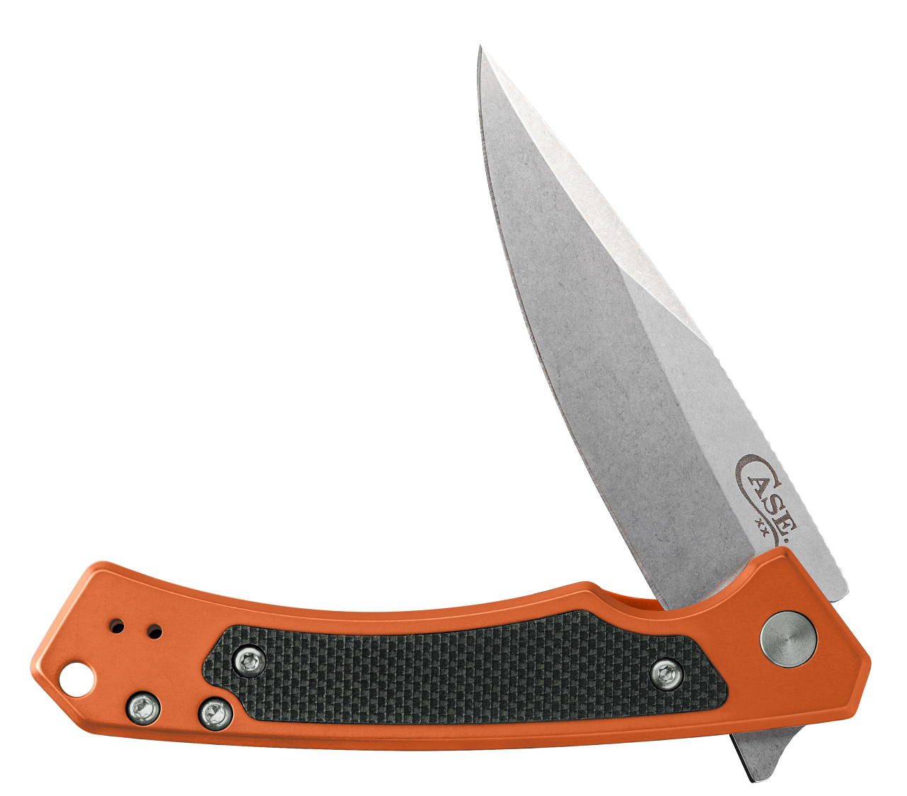 Case xx Marilla Frame Lock 25886 Orange Aluminum S35VN Pocket
