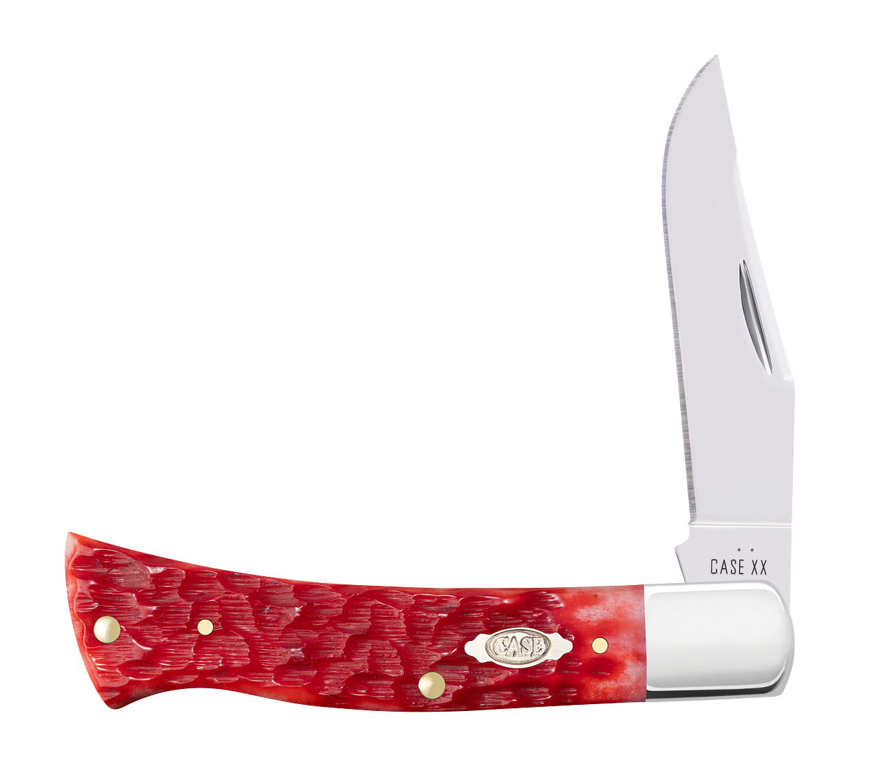 TASCHEN 限定エディション 2018/19 赤 Case XX Axe Handle Peach Seed Jig Dark Red Bone 31942 Carbon Steel