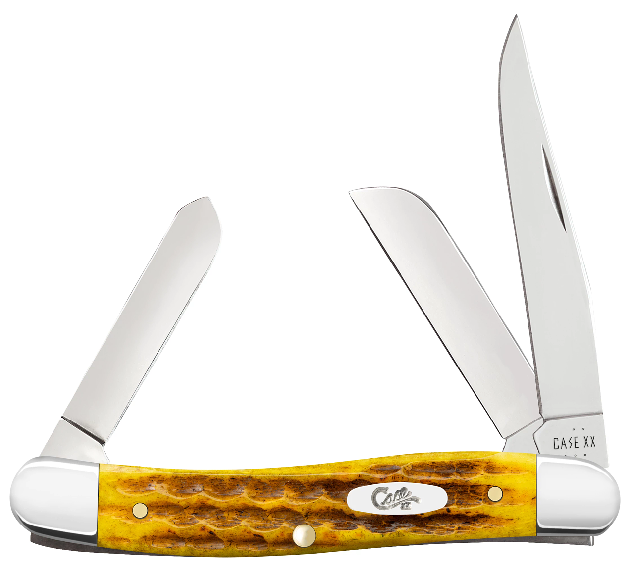 Case XX Medium Stockman Heritage Honeycomb Bone 32272 Stainless