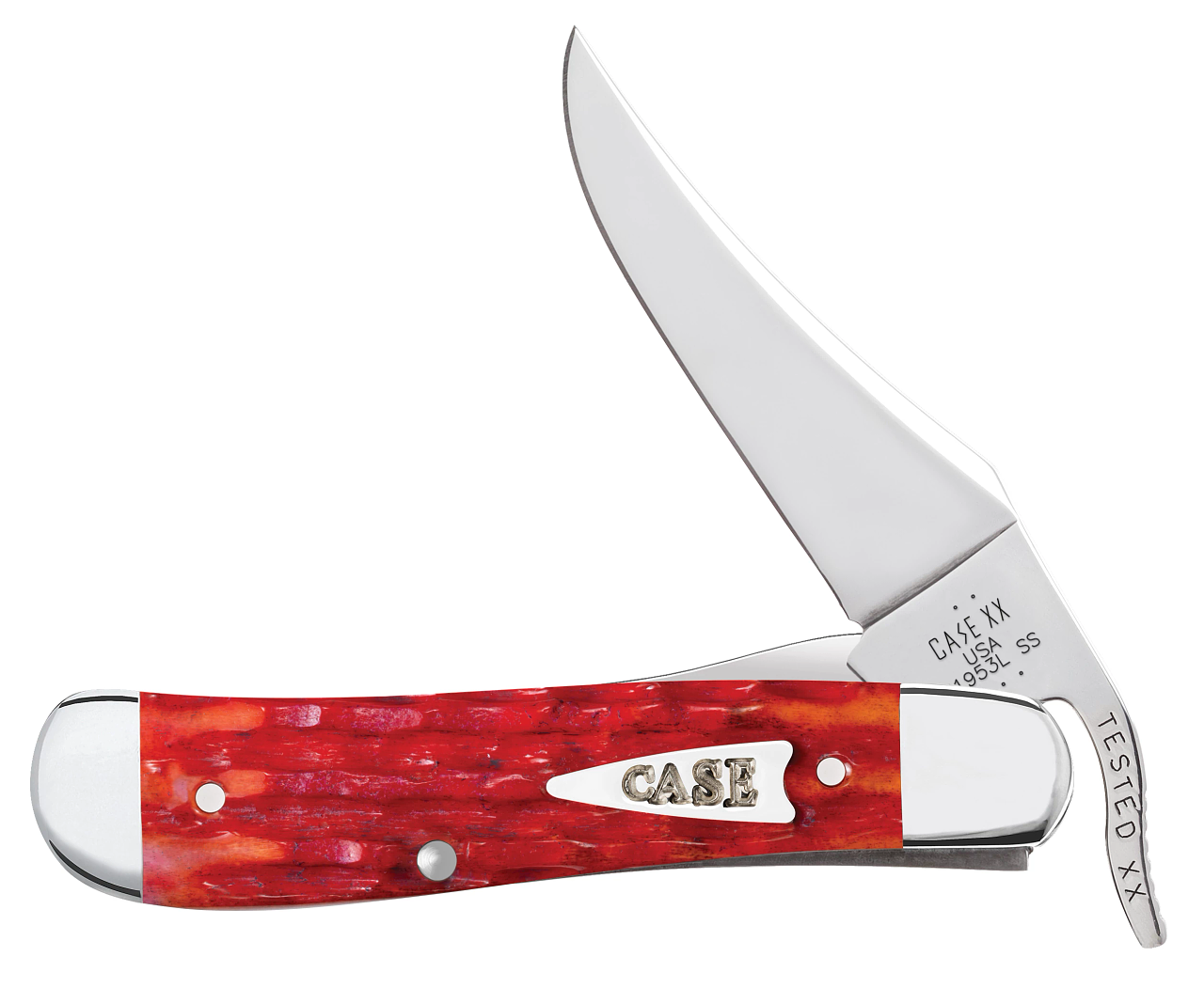Case XX Russlock Indian Paint Brush Bone 42323 Stainless Pocket
