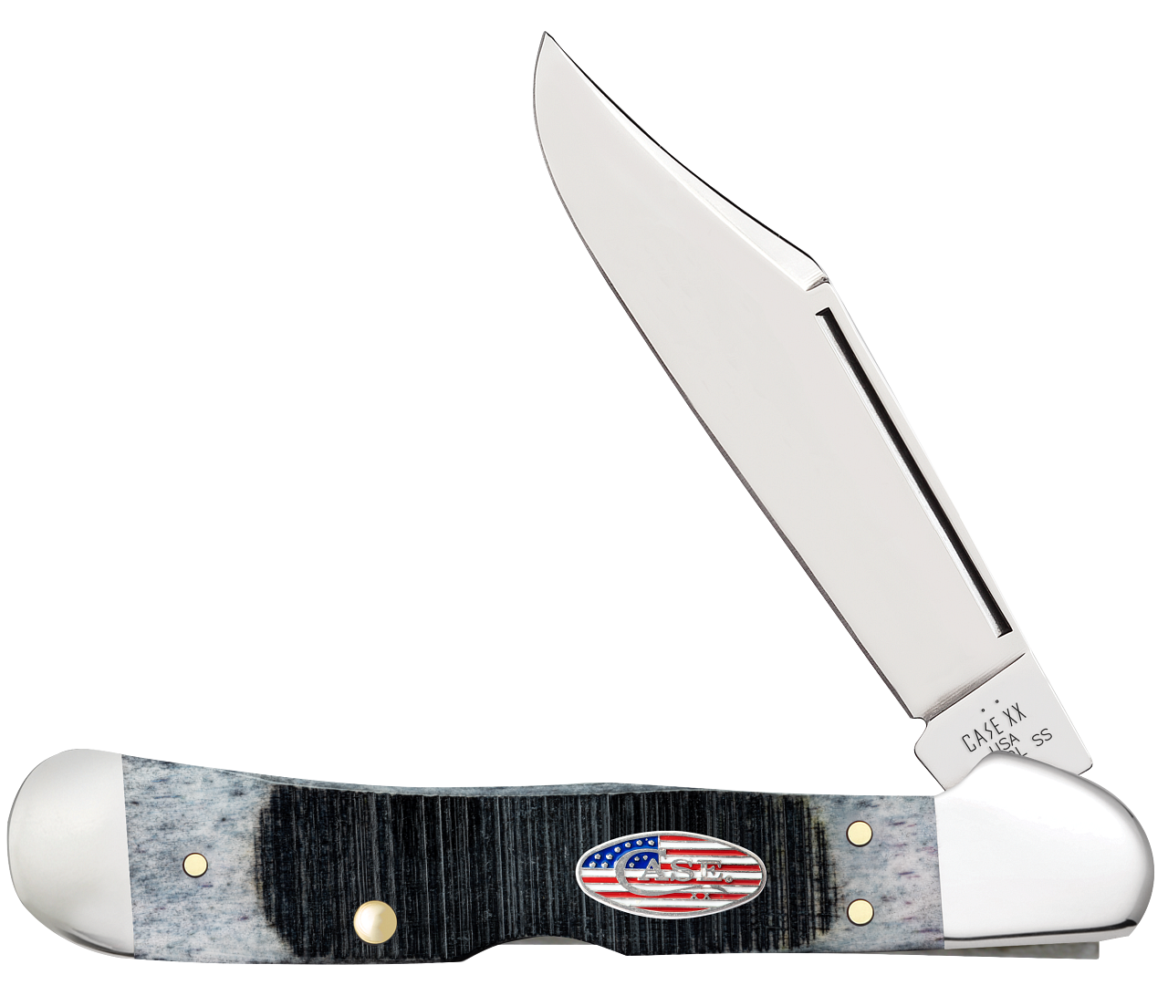 Case XX Copperlock Stars & Stripes Gray Bone 53063 Stainless