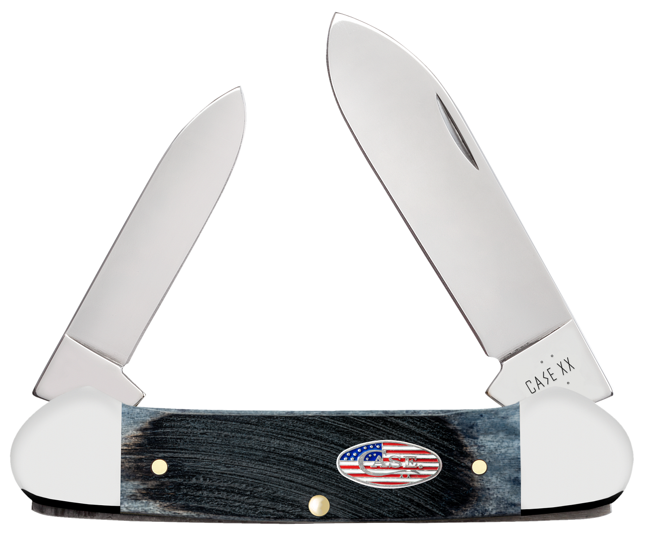 Case XX Canoe Stars & Stripes Gray Bone 53065 Stainless Pocket