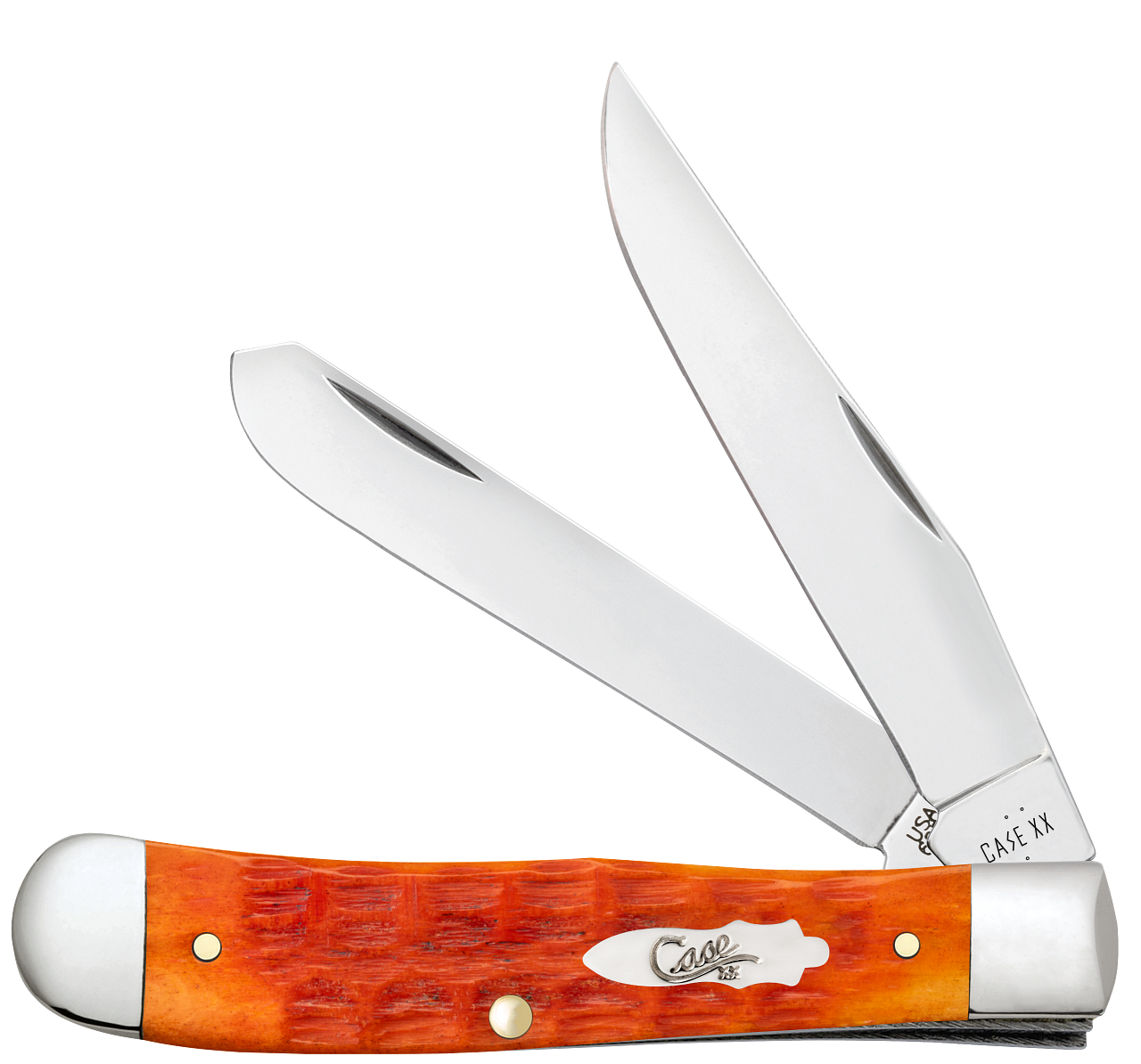 Case XX Trapper Crandall Jig Tequila Sunrise Bone 57530 Stainless