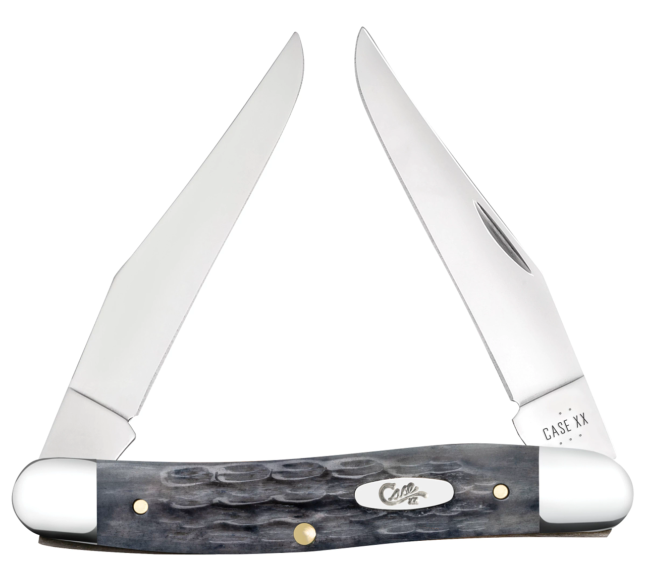 Case XX Muskrat Pocketworn Gray Bone 58418 Carbon Steel