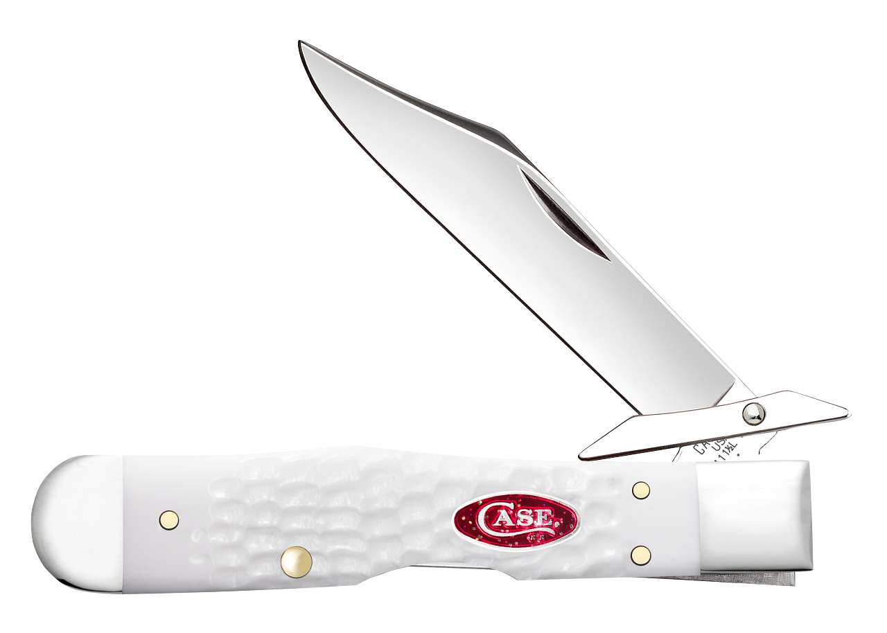Case XX Cheetah Cub SparXX White Synthetic 60177 Stainless Pocket