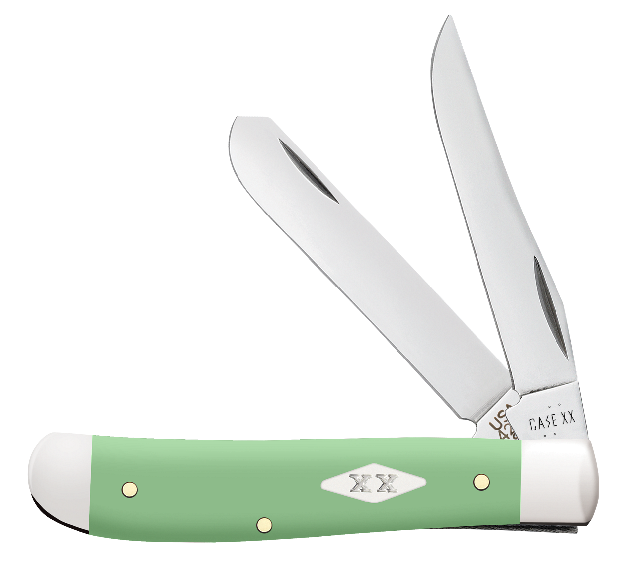 デコケース Case XX Mini Trapper Mint Green Synthetic 63831 Stainless Pocket