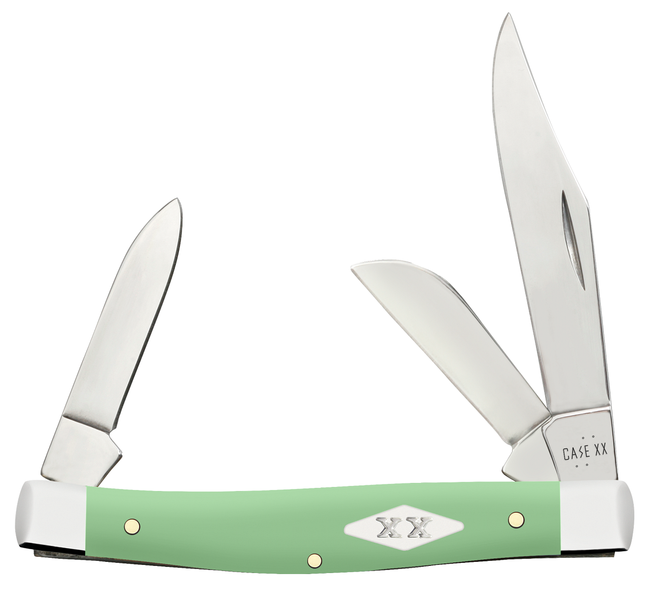 Case XX Stockman Mint Green Synthetic 63832 Stainless Pocket Knife