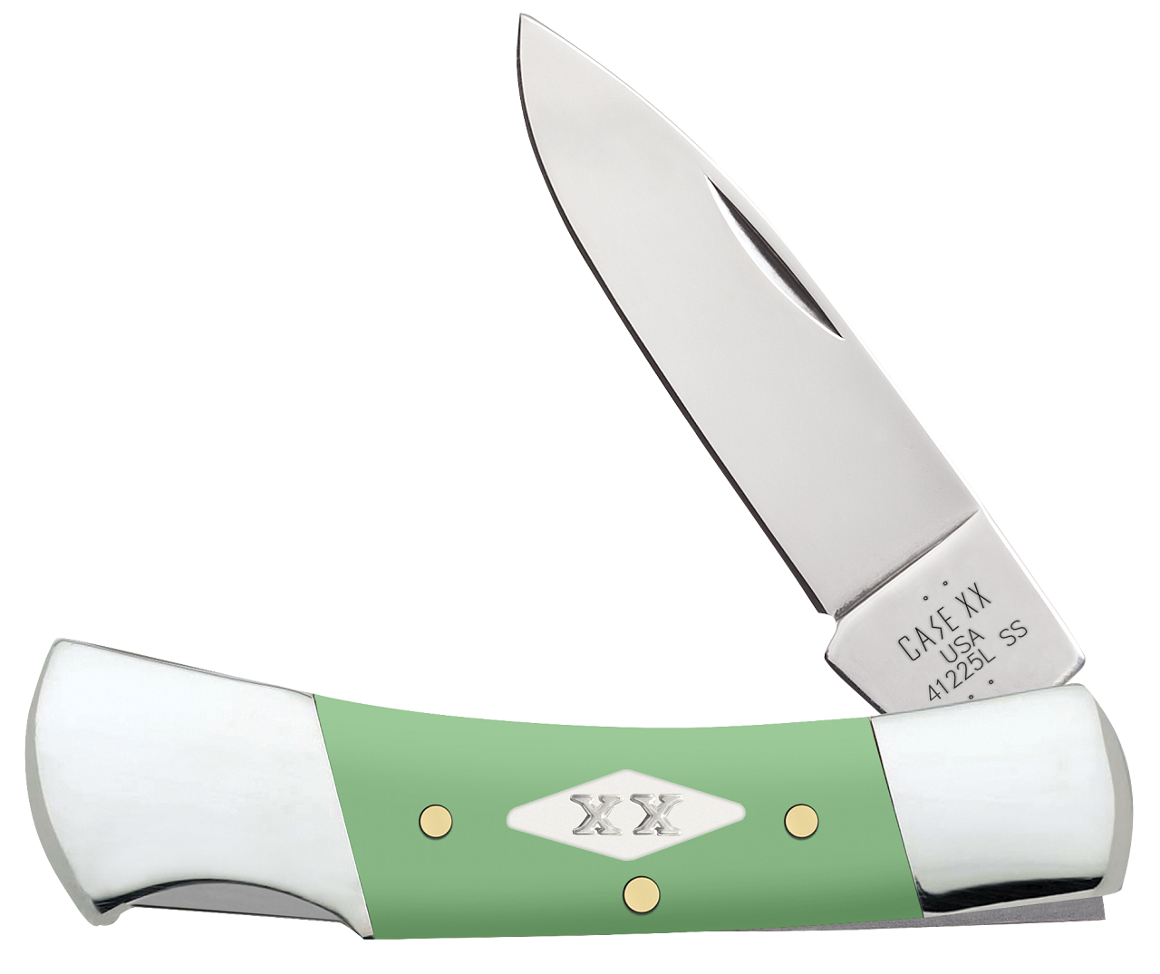 Case XX Lockback Mint Green Synthetic 63836 Stainless Pocket Knife
